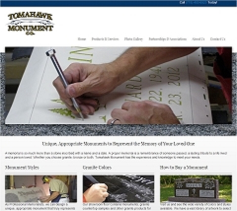 Virtual Vision Computing launches new Website for Tomahawk Monument Co