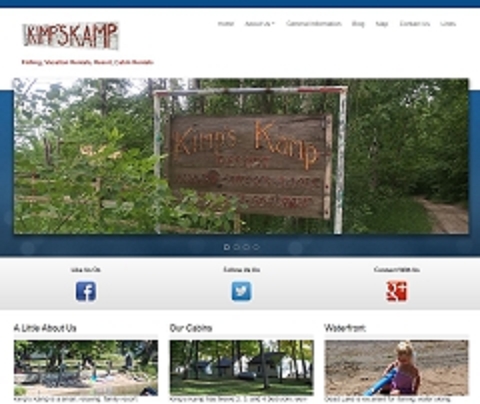 Virtual Vision Computing launches new website for Kimps Kamp on Dead Lake MN