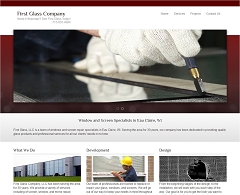 Virtual Vision Computing launches new Website for First Glass Compnay in Eau Claire WI