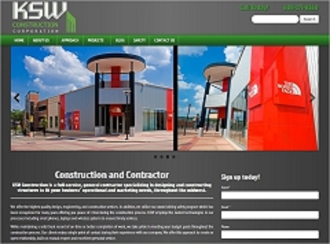 Virtual Vision Computing launches new Website for KSW Construction Corporation in Madison WI