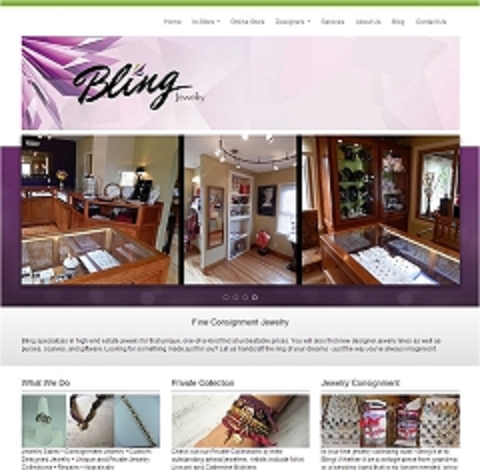 Virtual Vision Computing launches new Website for Bling it Around Again in Schofield WI