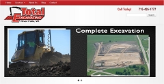 Virtual Vision Computing launches new Website for Total Excavating of River Falls WI