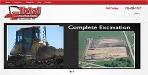 Virtual Vision Computing launches new Website for Total Excavating of River Falls WI