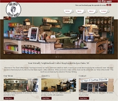 Virtual Vision Computing launches new Website for The Goat Coffee House in Eau Claire WI