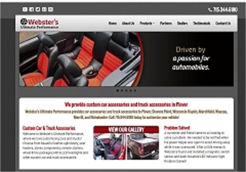 Virtual Vision Computing launches new Website for Webster's Ultimate Performance in Plover WI