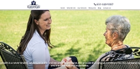 Virtual Vision launches a new website for Custom Care Partners in Eagan MN