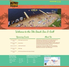 Virtual Vision recently launched a new website for Tiki Beach Bar & Grill