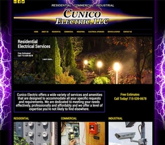 Virtual Vision recently launched a new website for Cunico Electric in Merrill, WI