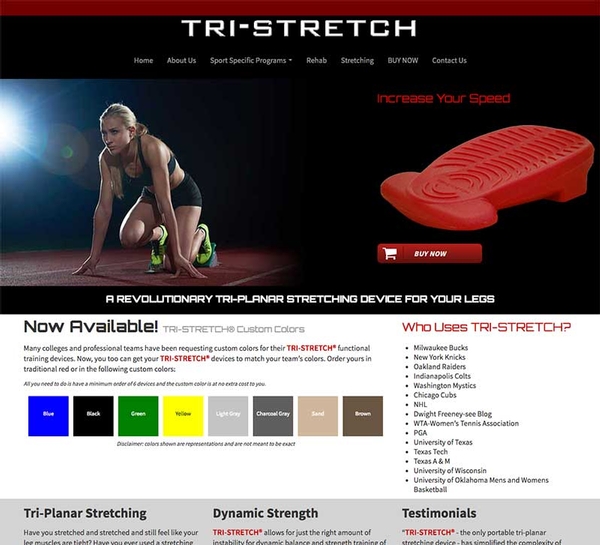 Virtual Vision Updated TRI-STRETCH with a new website & store.