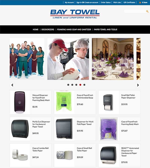 Virtual Vision added 2 new products to Bay Towel's Ecommere