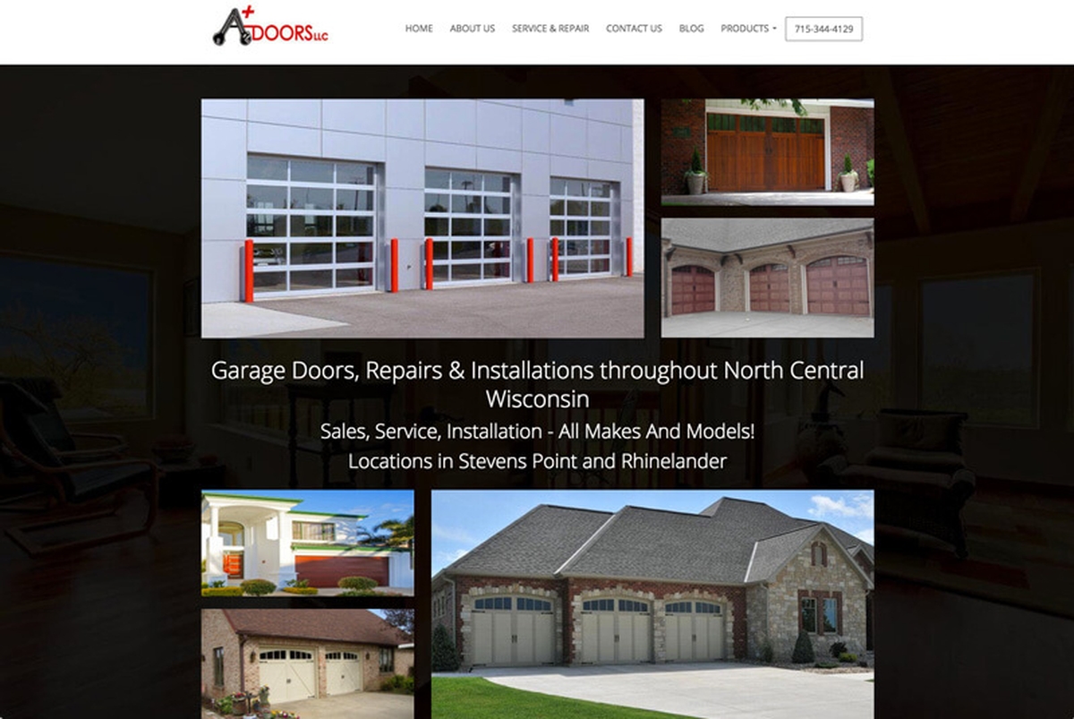 Virtual Vision recently launched a new website for A+ Doors, LLC