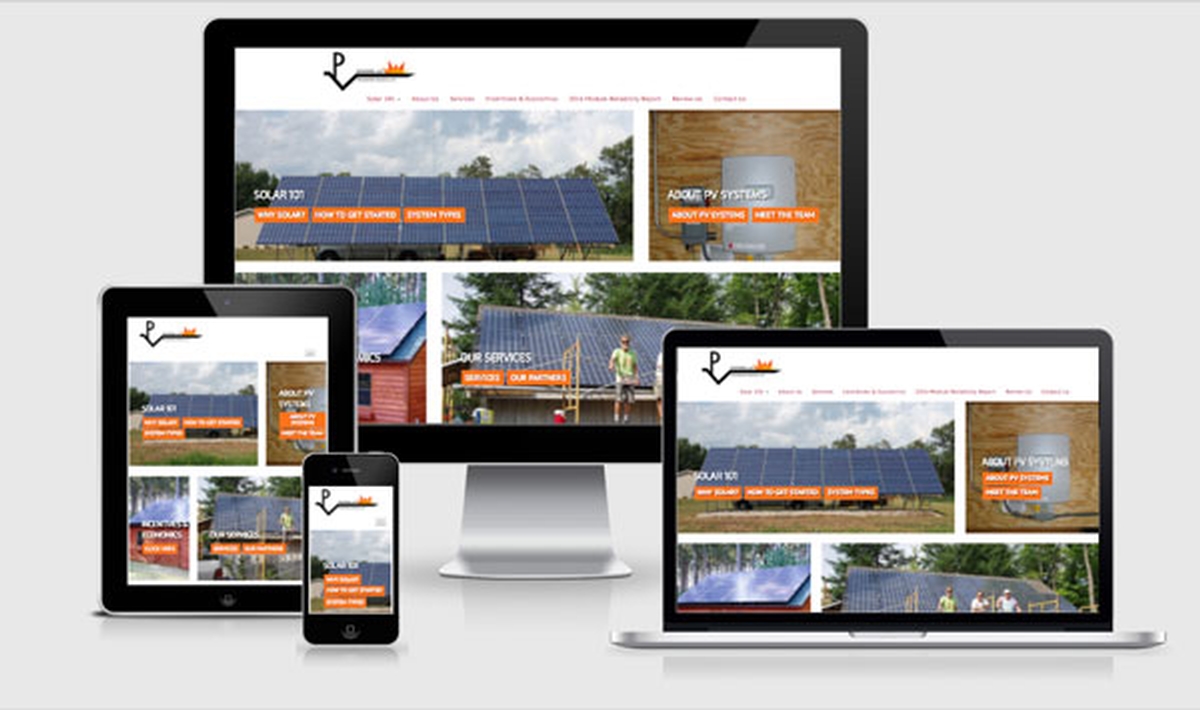 Virtual Vision re-designed the website for PhotoVoltaic Systems, LLC