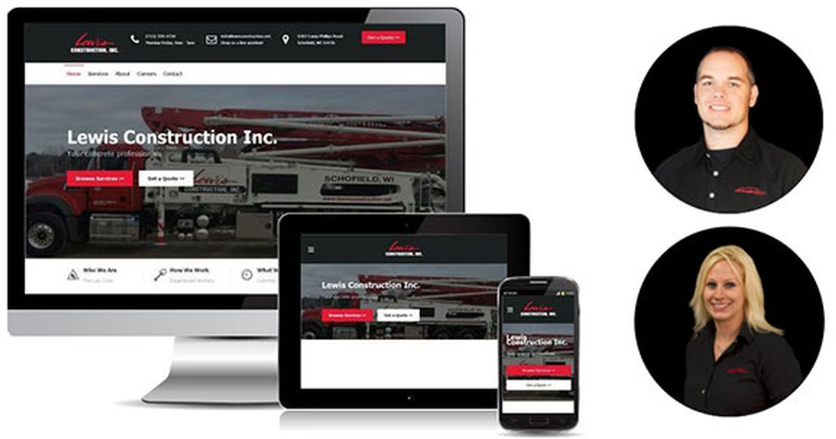 Virtual Vision Created A New Site for Lewis Construction