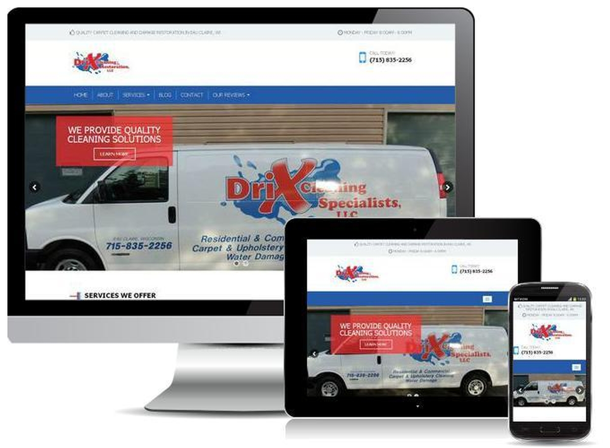 Virtual Vision recently launched a new website for Dri X Cleaning and Restoration, LLC