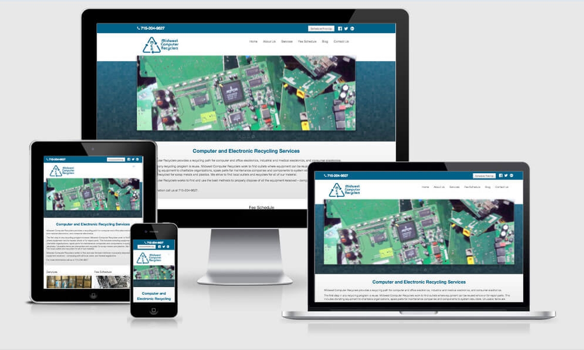 Virtual Vision recently launched a new website for Midwest Computer Recylers