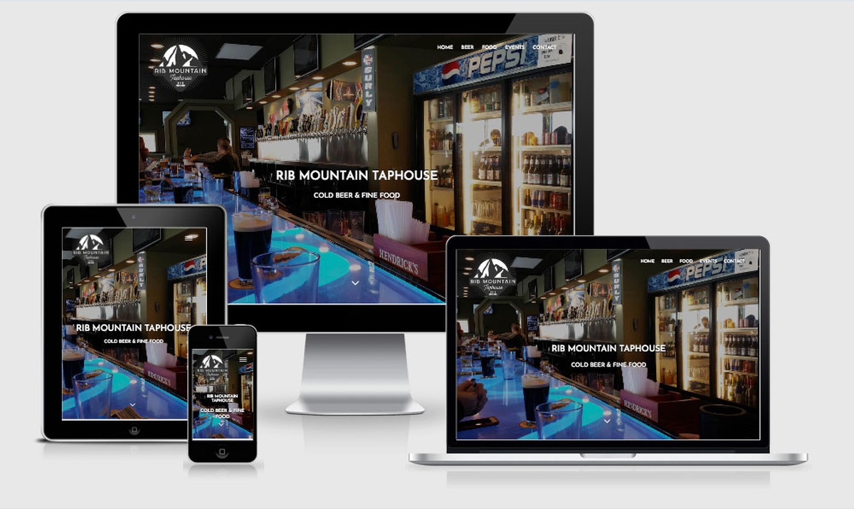 Virtual Vision recently launched a new website for Rib Mountain Taphouse