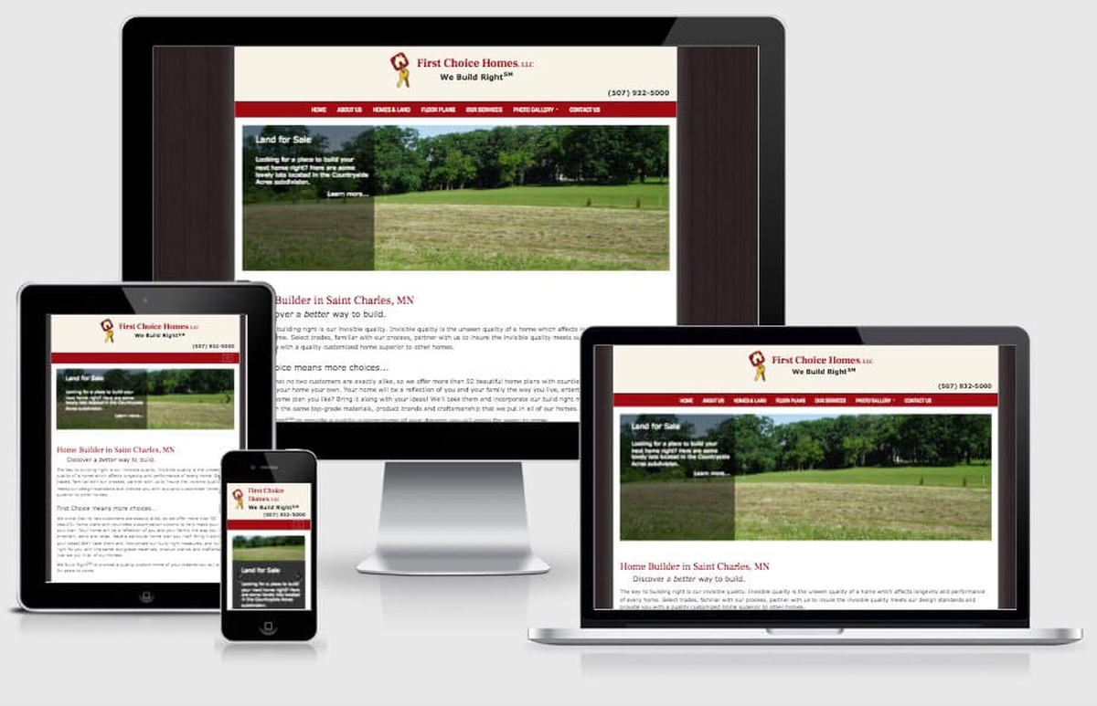 Virtual Vision recently launched a new website First Choice Homes
