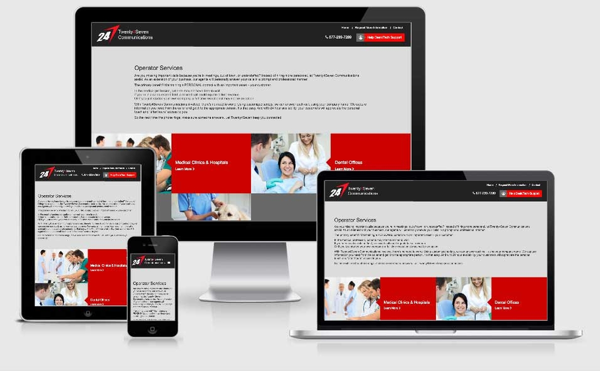Virtual Vision recently launched a new website for Twenty4Seven Communications