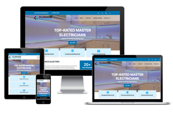 Responsive Website Design for Electrician