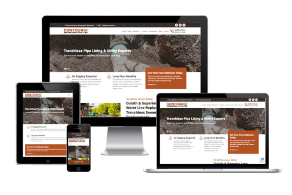 Responsive Website Design for Excavating Company
