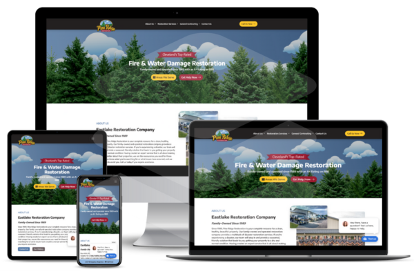 Pine Ridge Restoration Completely Customized Website Design