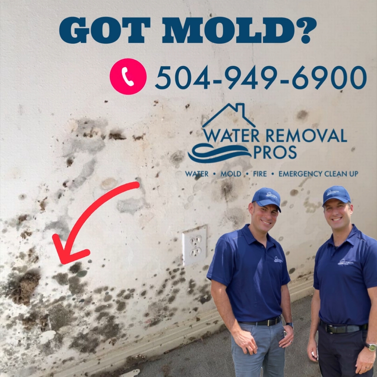 From Water damage to Mold - Hurricane IDA aftermath New Orleans Louisiana banner
