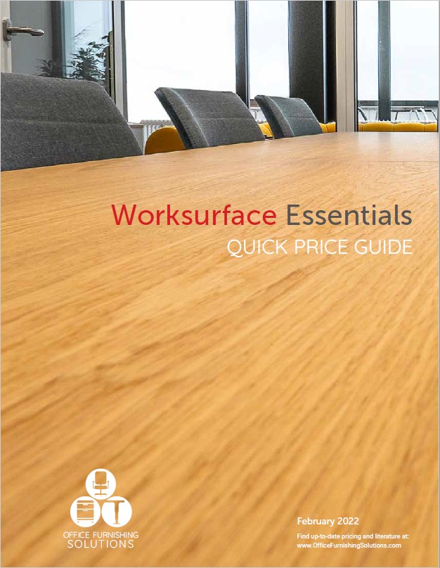 Worksurface Essentials Quick Price Guide Feb 2022