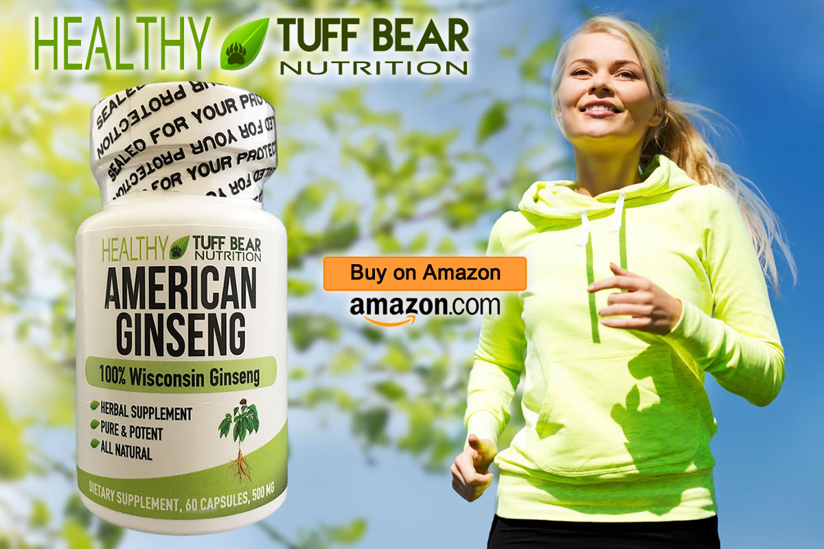 Get Now! Best Herbal American Ginseng Capsules by TUFF BEAR