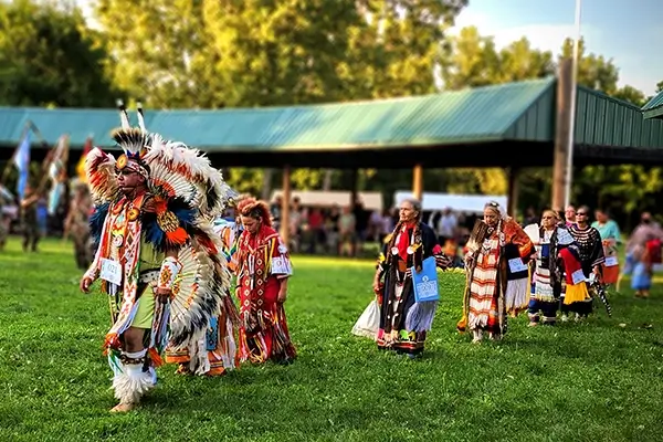 Dancers perform at Upper Sioux Community's Traditional Wacipi Powwow