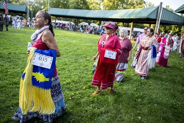 Dancers perform at Upper Sioux Community's Traditional Wacipi Powwow