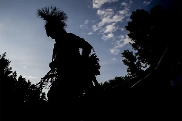 Dancers perform at Upper Sioux Community's Traditional Wacipi Powwow