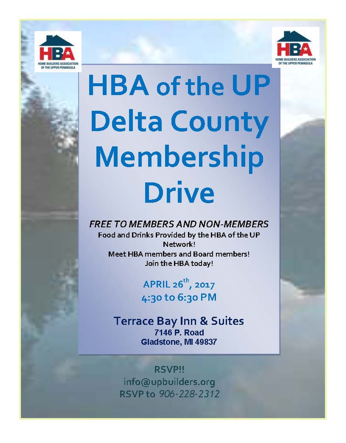 Escanaba Area Membership Drive Tonight!