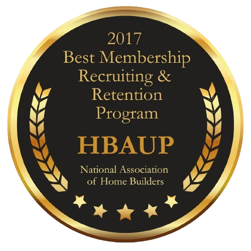 Home Builders Association of the U.P. won the NAHB 2017 Best Membership Recruiting and Retention Program Award