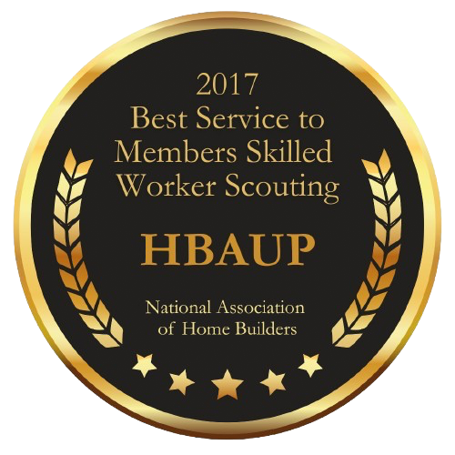 Home Builders Association of the U.P. won the NAHB 2017 Best Service to Members Skilled Worker Scouting Award