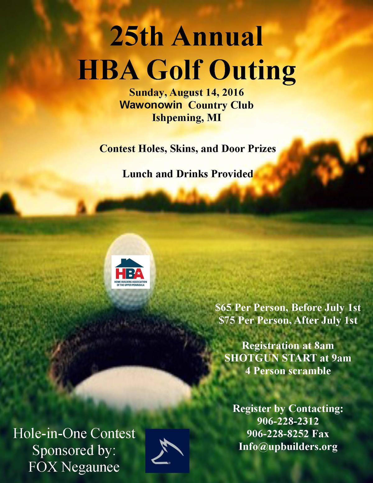 2016 Golf Outing - Coming Soon