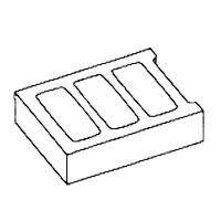Half Height Regular Stretcher Concrete Blocks