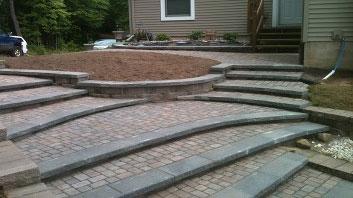 Pavers and Retaining Wall Block Steps