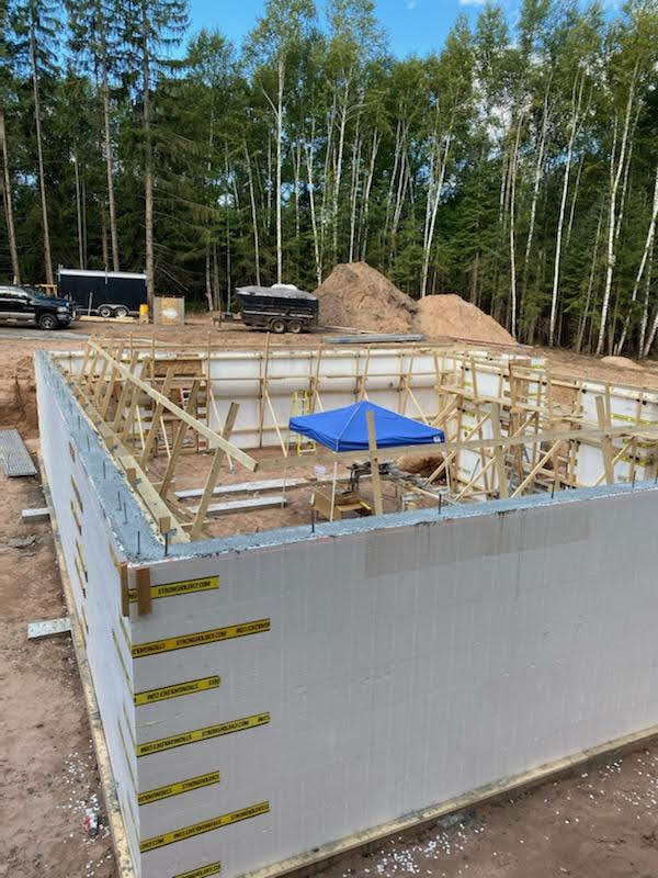 Inside the Logix Insulated Concrete Form